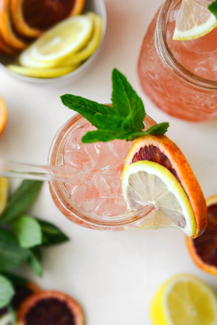 Sparkling Blood Orange Lemonade