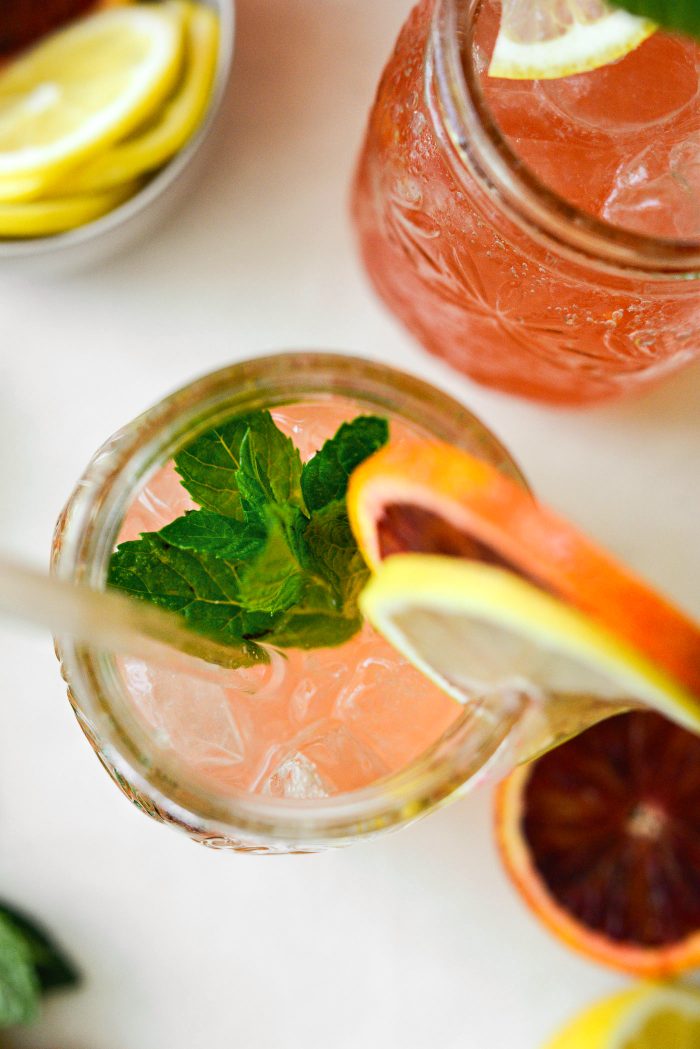 Sparkling Blood Orange Lemonade