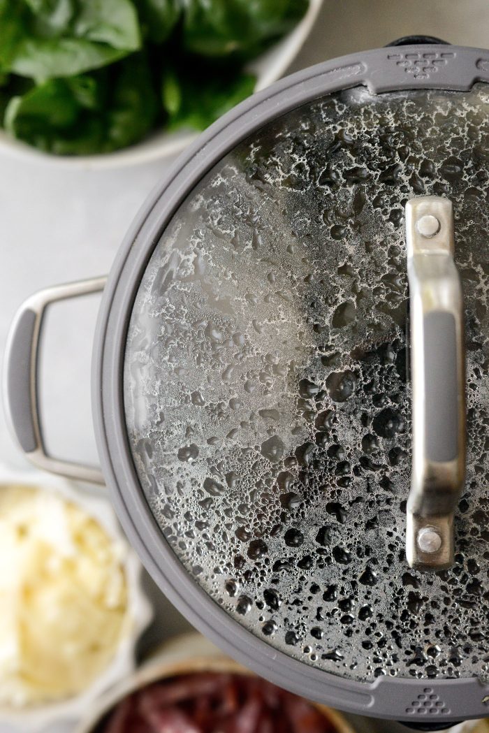 bring pot of water to boil