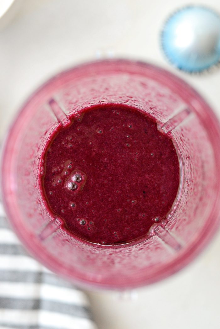 pureed blueberries