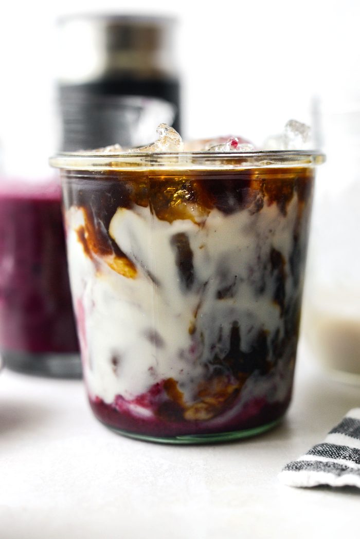 Iced Blueberry Latte