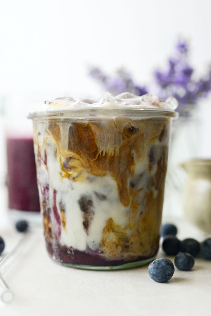 Iced Blueberry Latte