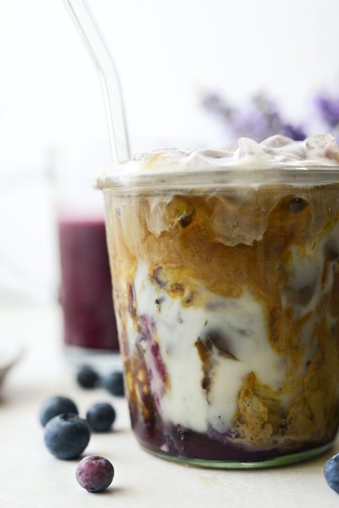 Iced Blueberry Latte