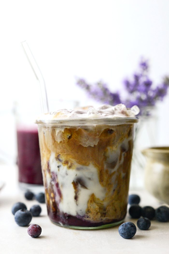 Iced Blueberry Latte
