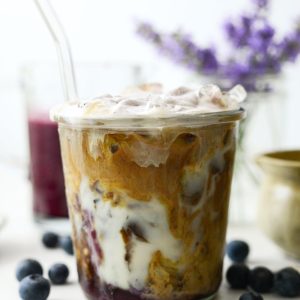 Iced Blueberry Latte