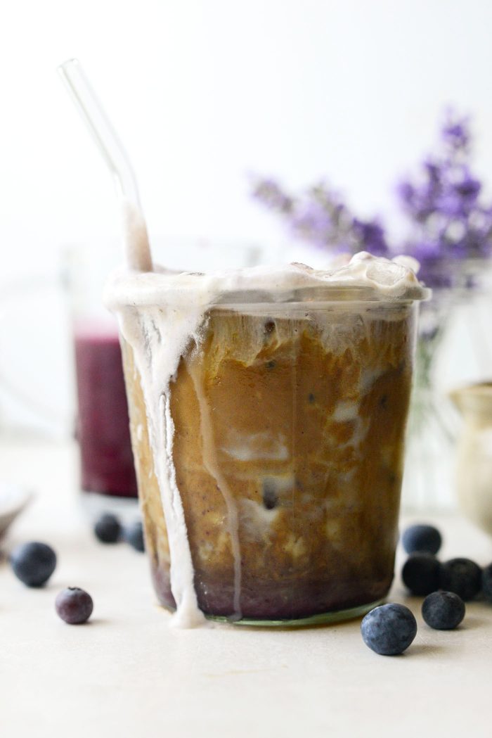 Iced Blueberry Latte