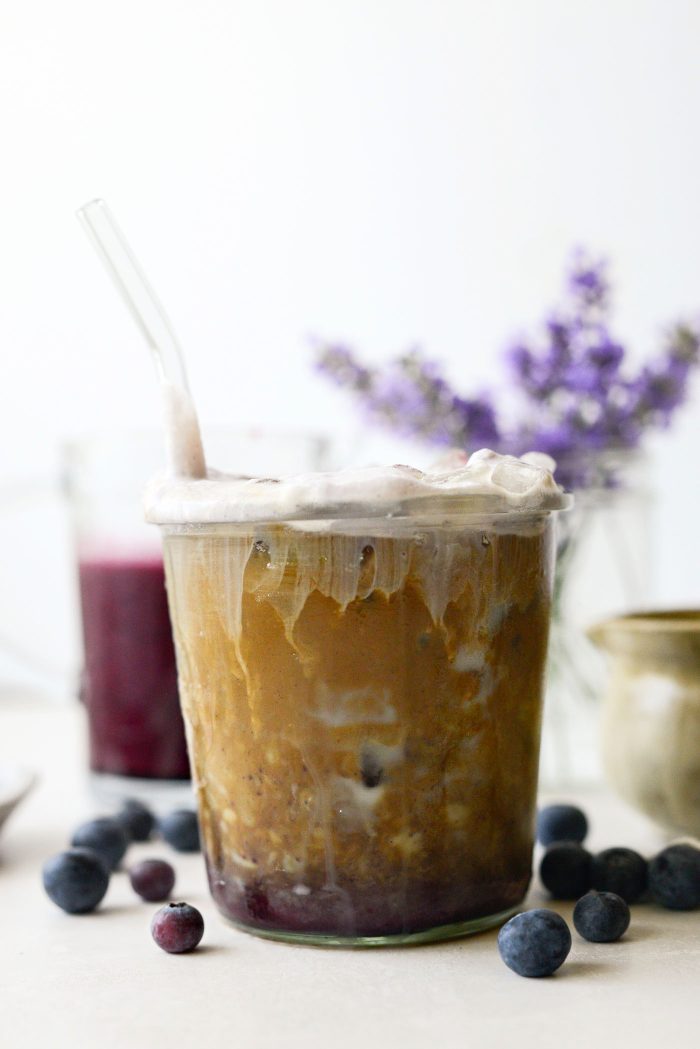 Iced Blueberry Latte