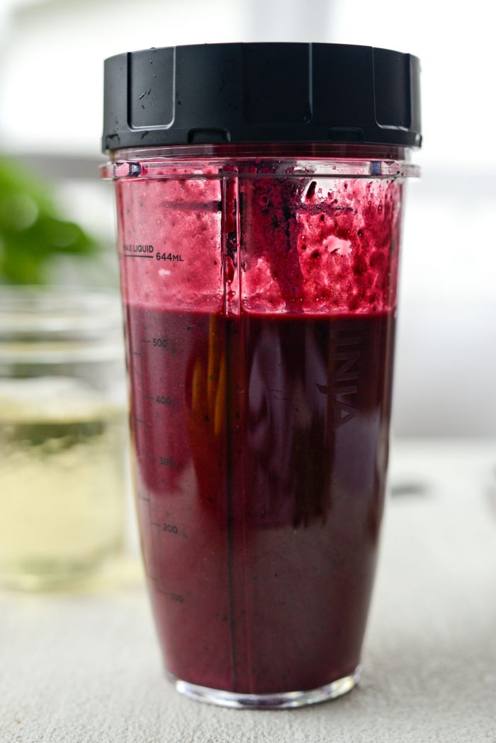 puree blueberries