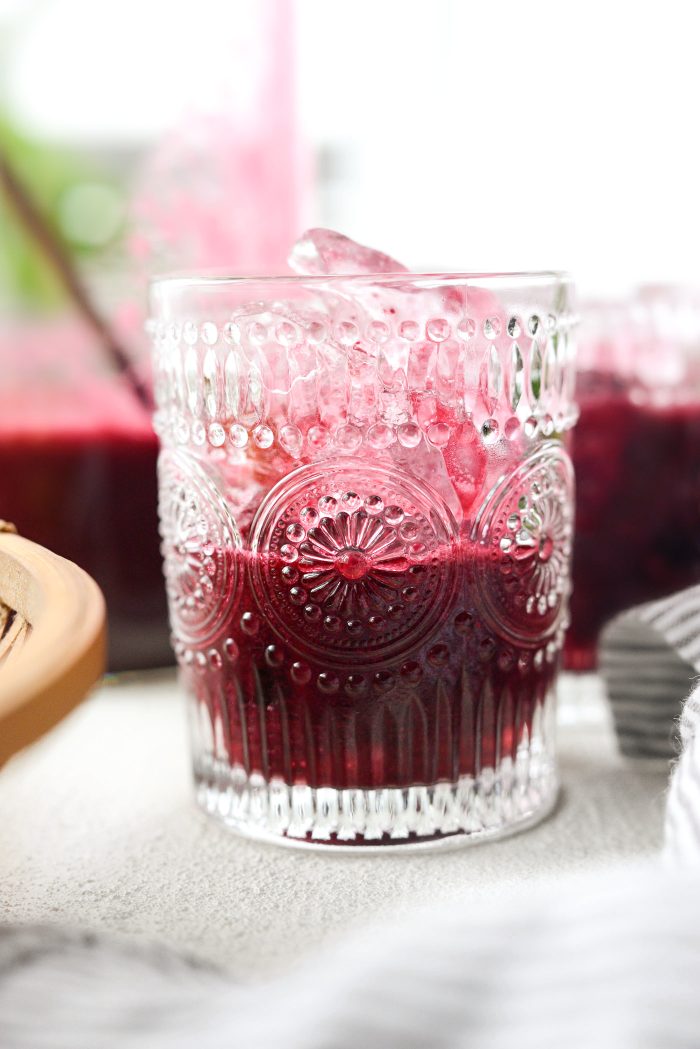fill glasses halfway