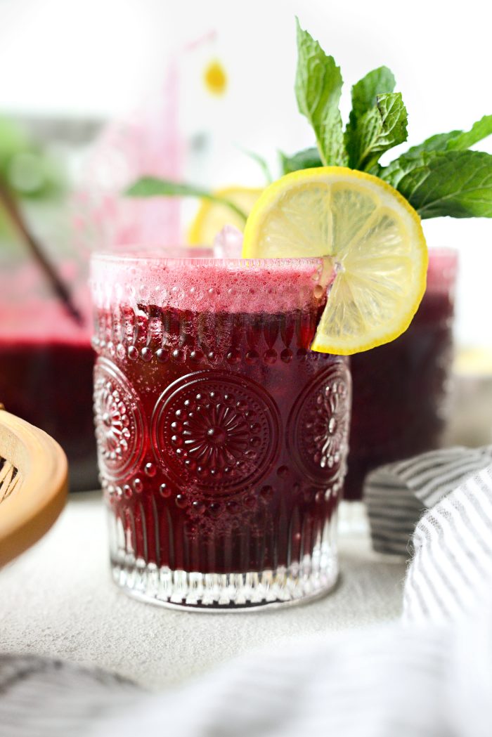 Blueberry Lemon Wine Spritzer