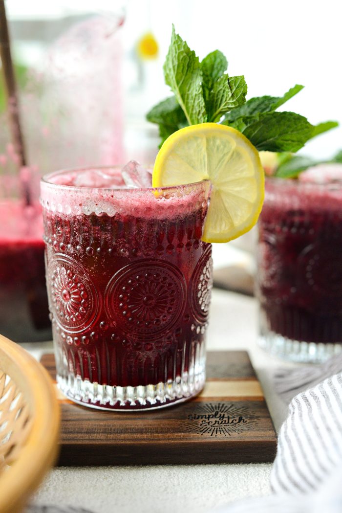 Blueberry Lemon Wine Spritzer