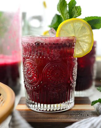 Blueberry Lemon Wine Spritzer