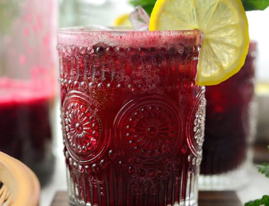 Blueberry Lemon Wine Spritzer