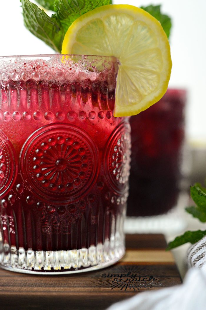 Blueberry Lemon Wine Spritzer