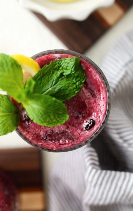 Blueberry Lemon Wine Spritzer