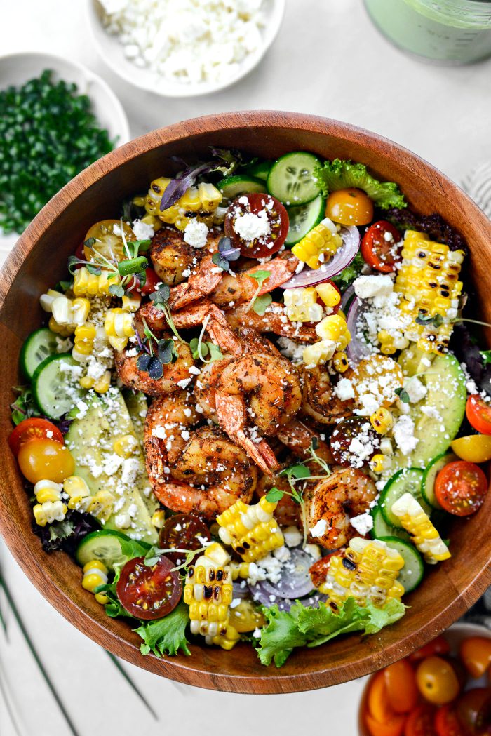 Black shrimp salad
