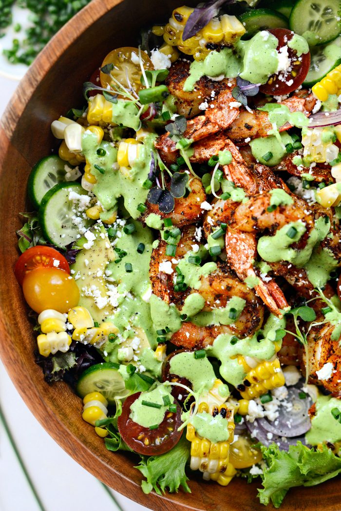Black shrimp salad