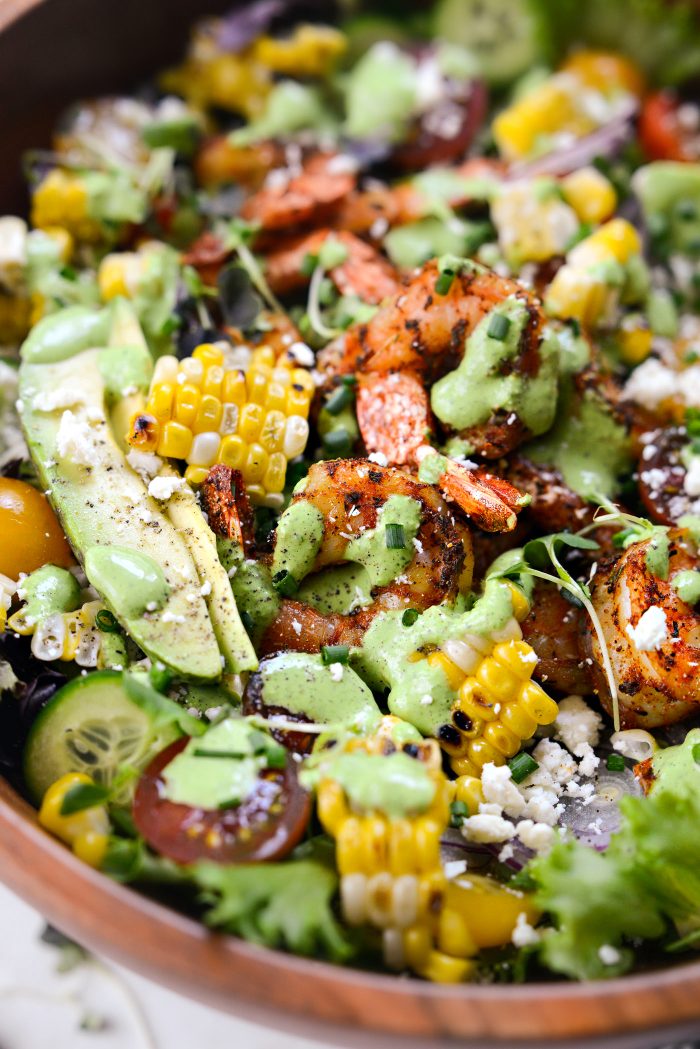 Black shrimp salad