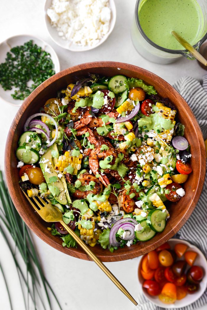 Black shrimp salad