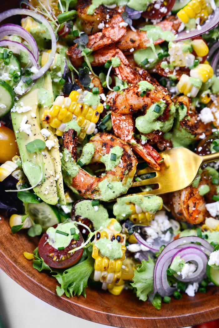 Black shrimp salad