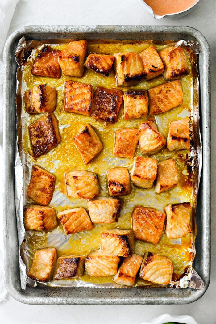 baked and broiled salmon