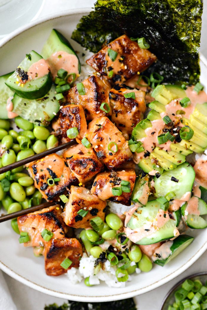 Spicy Salmon Sushi Bowl