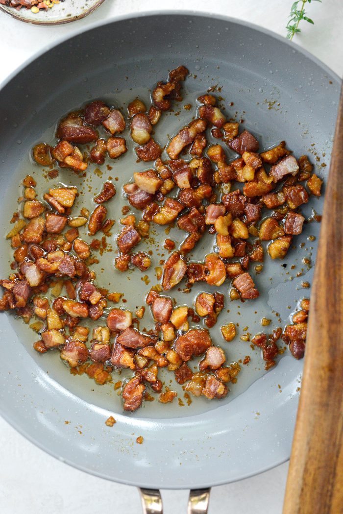 fried pancetta