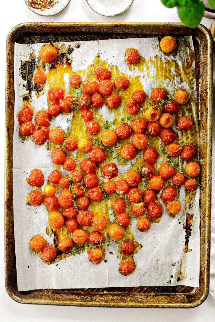 blistered tomatoes