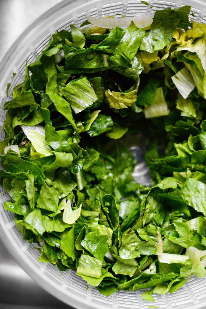 spin dry romaine