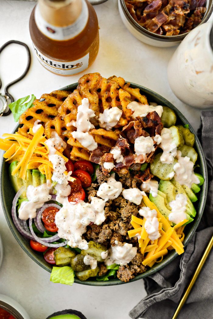 Loaded Burger Bowls
