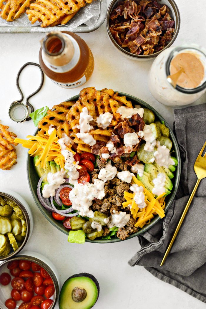 Loaded Burger Bowls