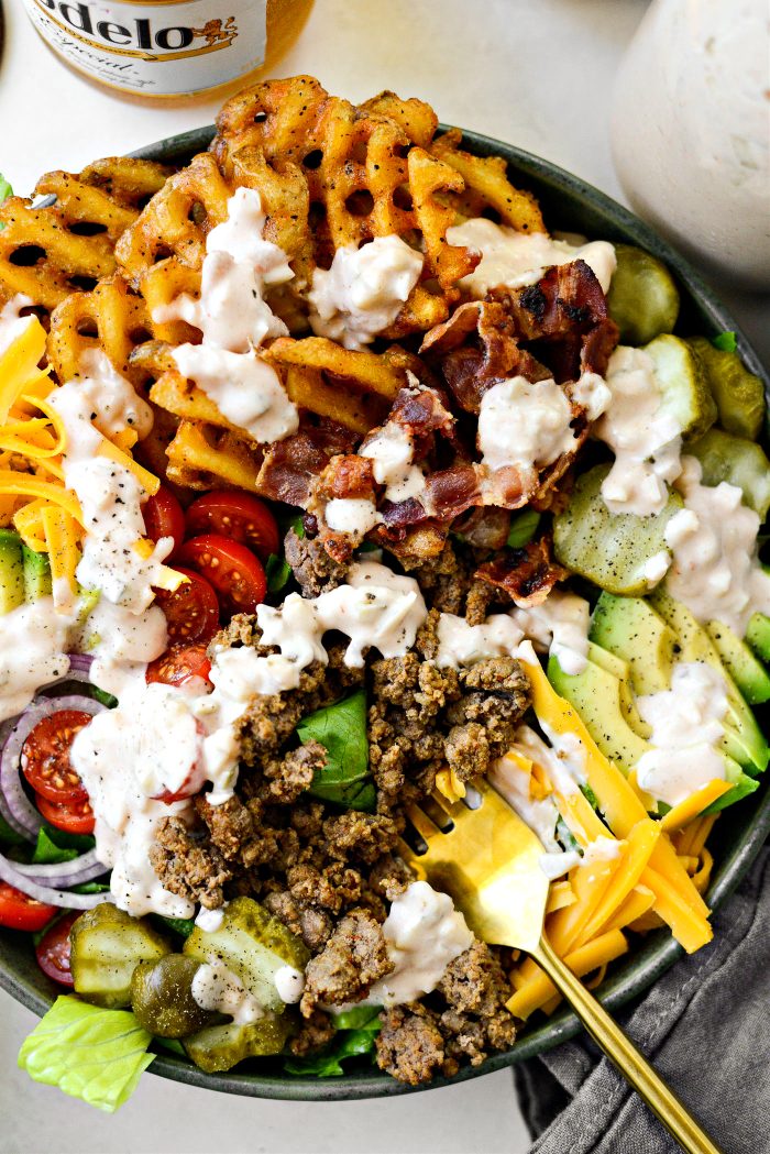 Loaded Burger Bowls