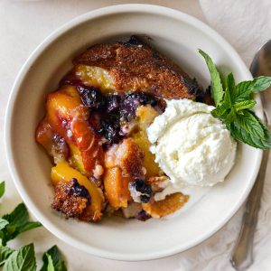 Blueberry Peach Cobbler