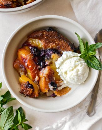 Blueberry Peach Cobbler