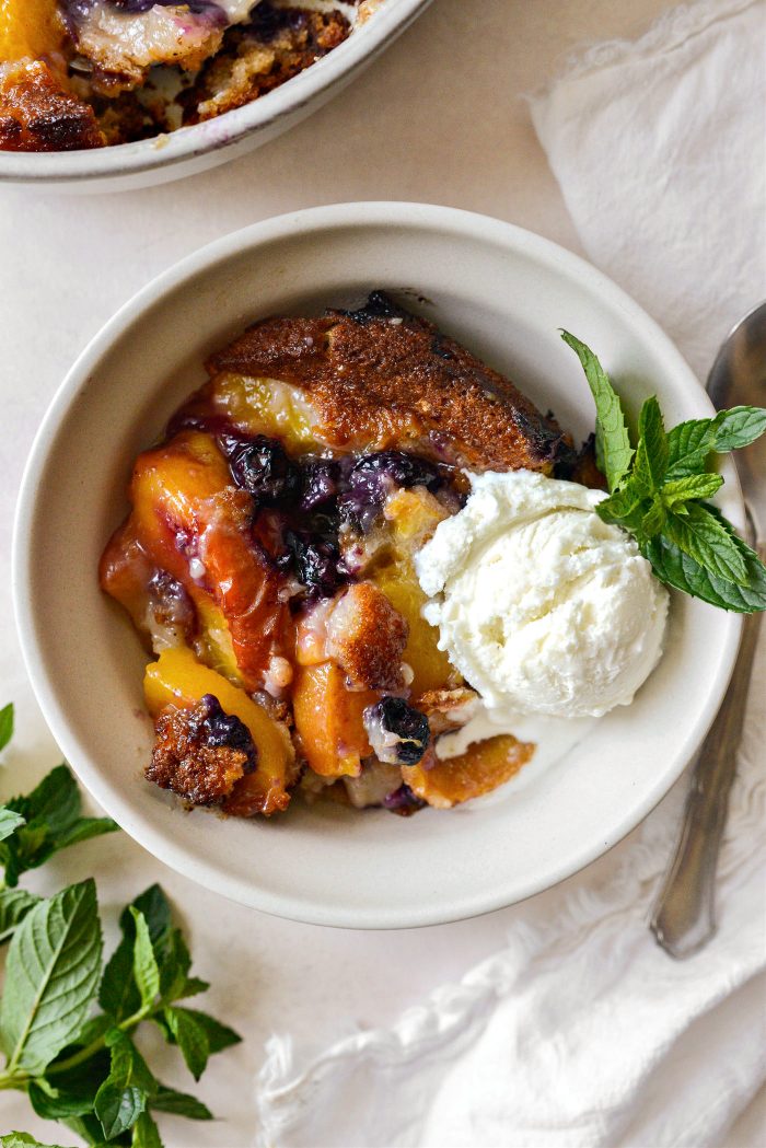 Blueberry Peach Cobbler