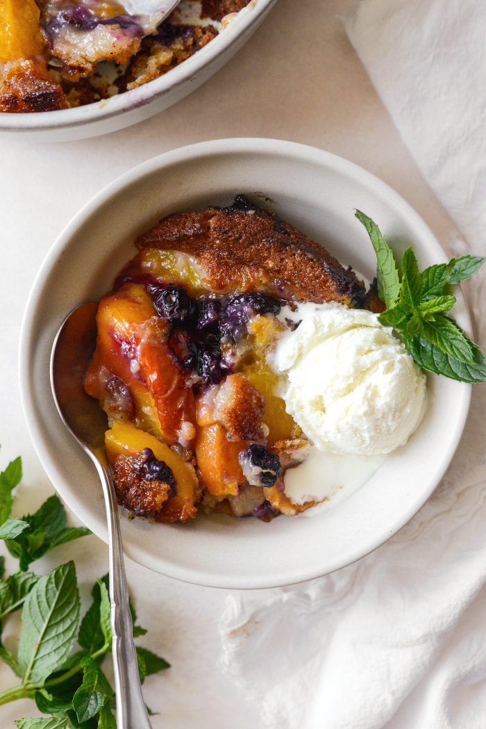 Blueberry Peach Cobbler