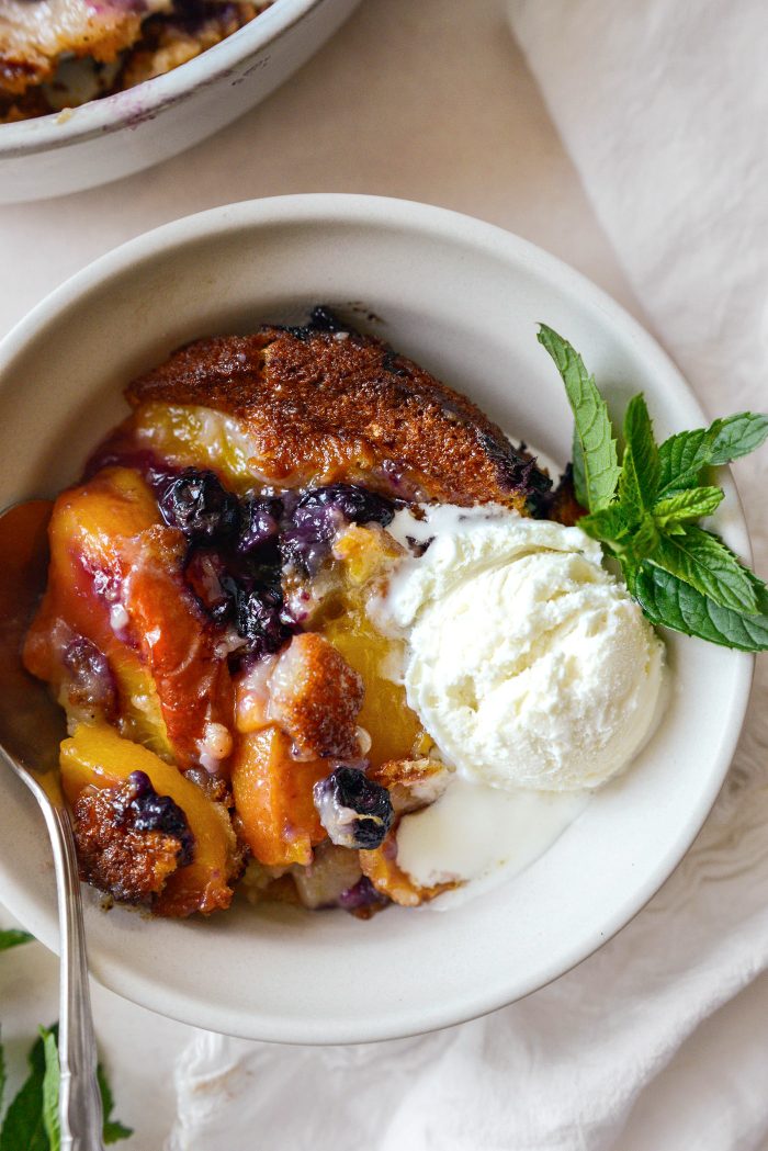 Blueberry Peach Cobbler