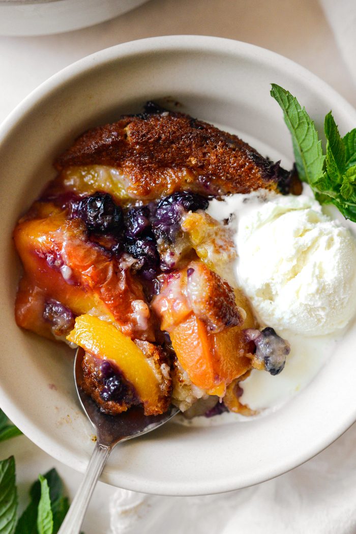 Blueberry Peach Cobbler