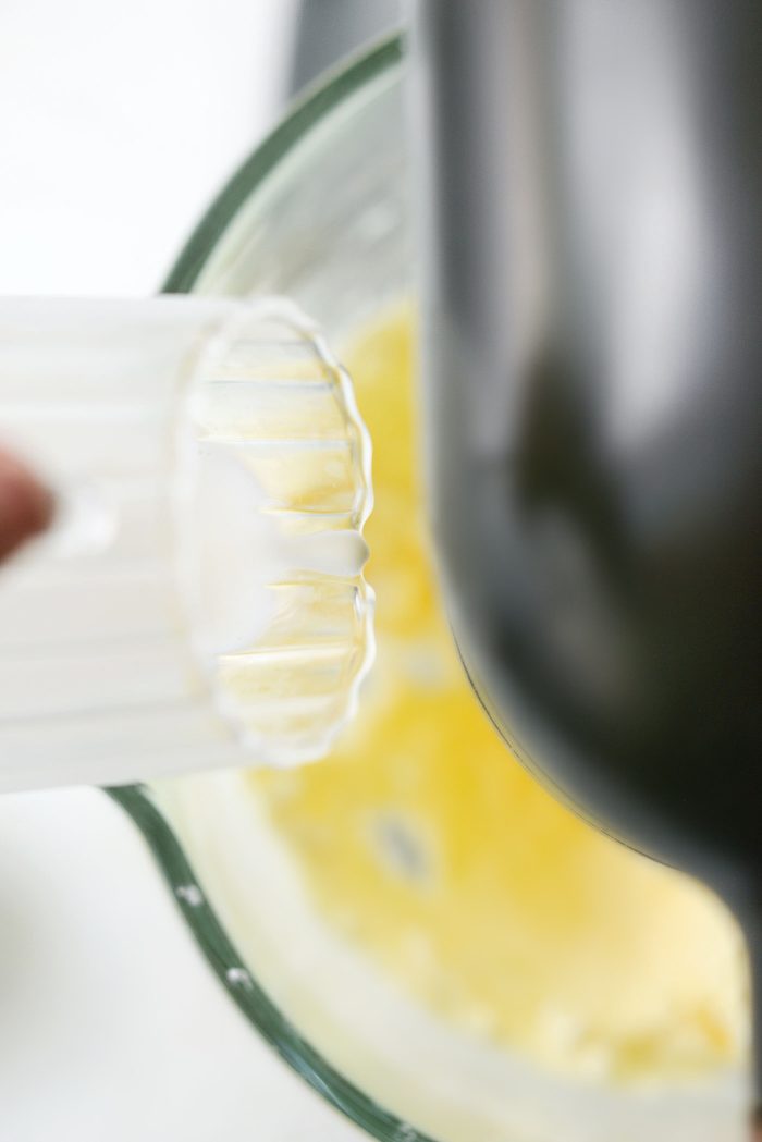 add in a little milk at a time
