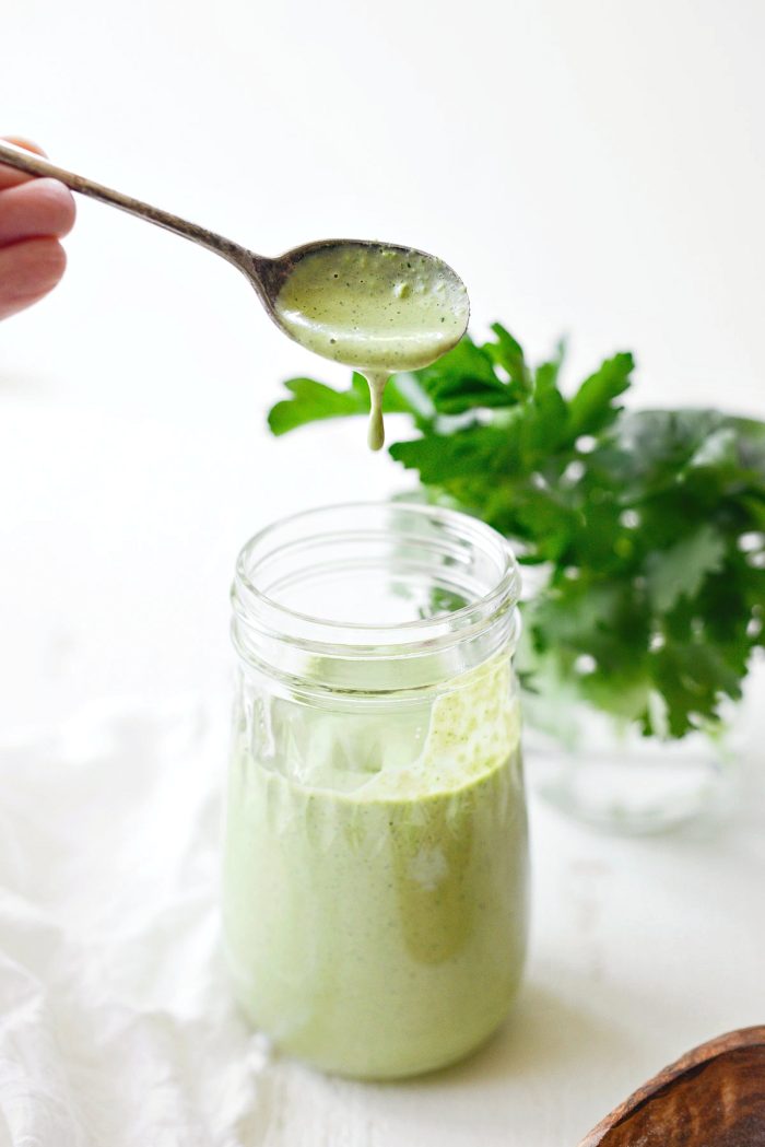 Greek Yogurt Green Goddess Salad Dressing