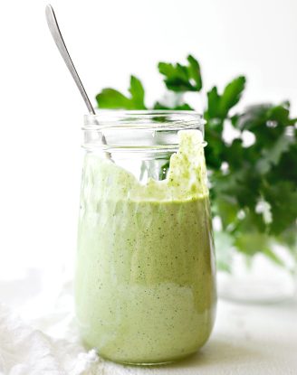 Greek Yogurt Green Goddess Salad Dressing