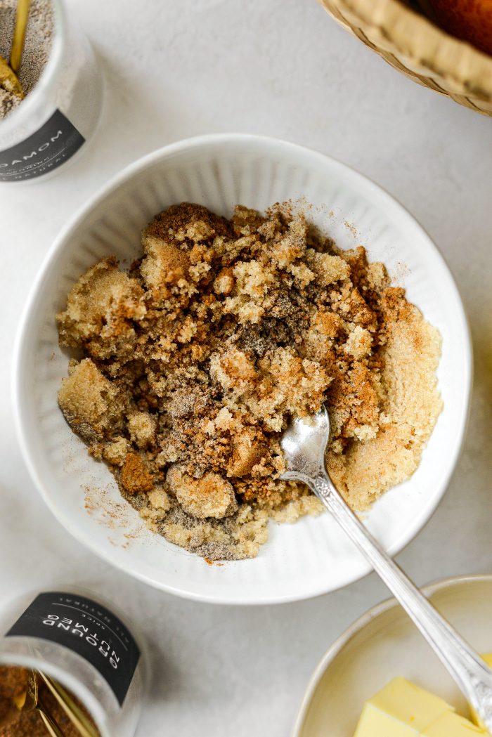 combine spices and brown sugar