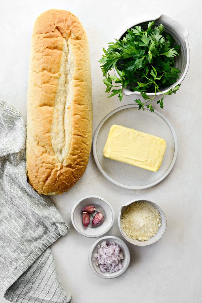Parmesan Garlic Bread ingredients