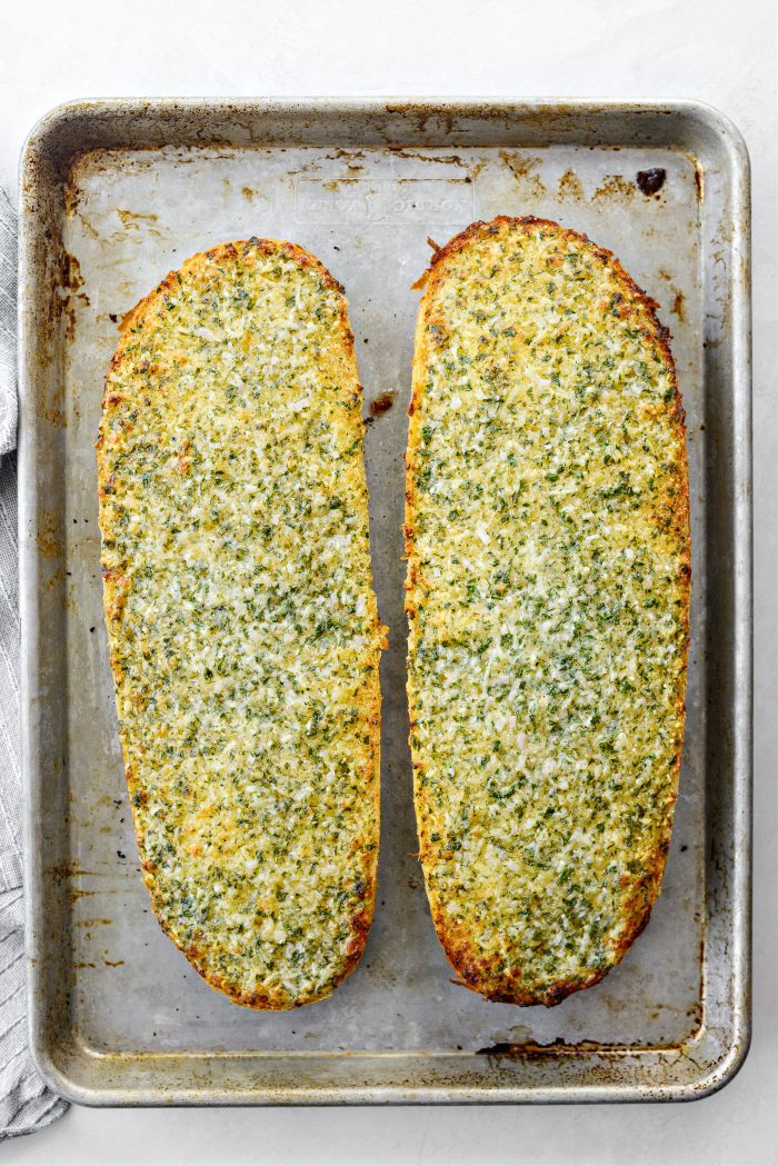 baked Parmesan Garlic Bread