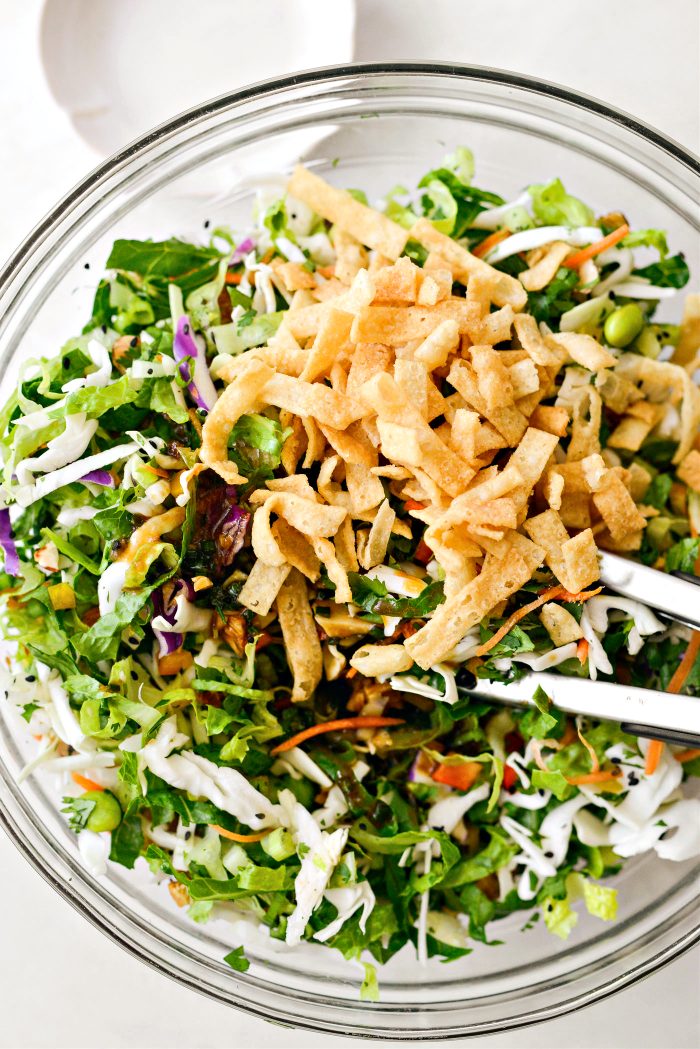 add in crunchy wontons