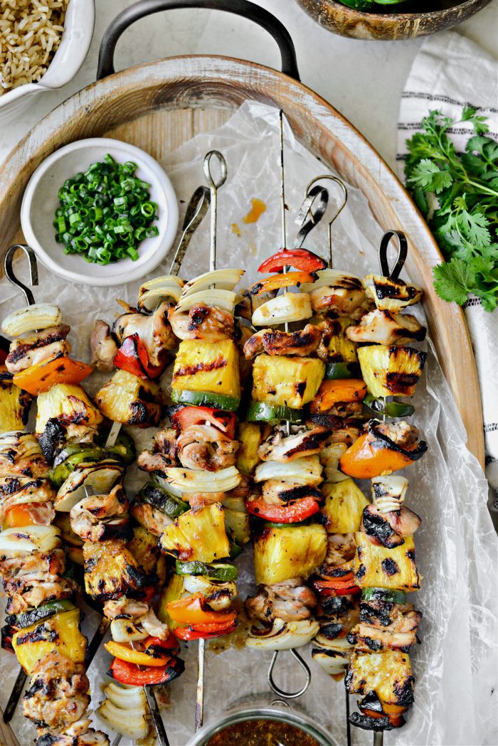 Grilled Hawaiian Chicken Kebabs