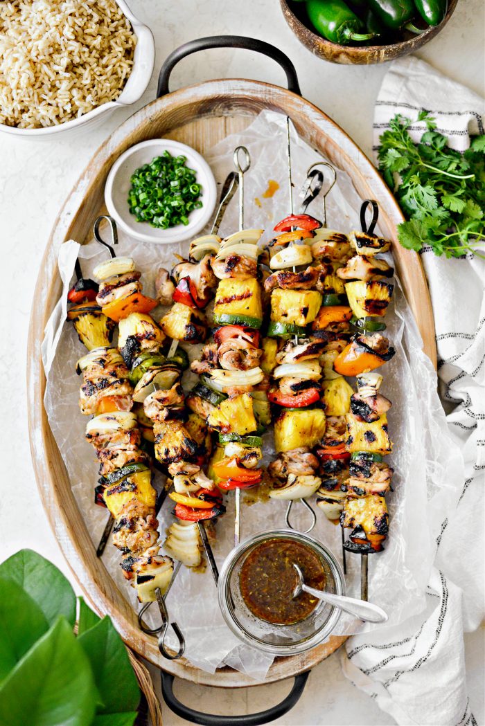 Grilled Hawaiian Chicken Kebabs