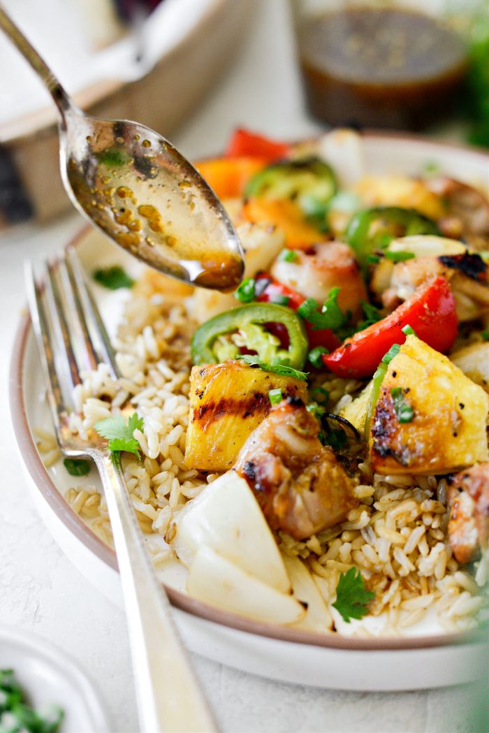 Grilled Hawaiian Chicken Kebabs