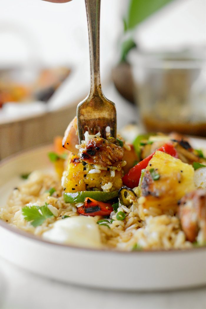 Grilled Hawaiian Chicken Kebabs