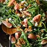 Fig Salad with Goat Cheese and Walnuts